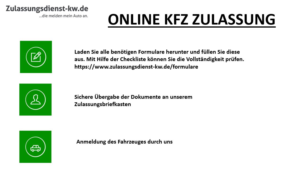 Online KFZ Zulassung in Königs Wusterhausen